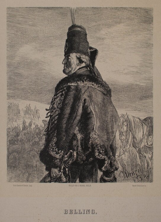 Adolph von Menzel - Belling - 1854 - Holzstich