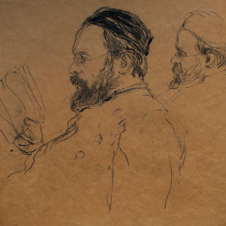 Paul Schröter - Lesender Otto Modersohn - um 1903 -...