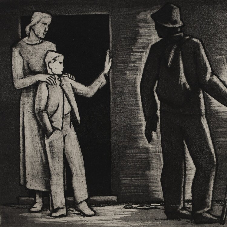 Heinrich Ilgenfritz - Abschied - undatiert - Tiefdruck und Farbaquatinta