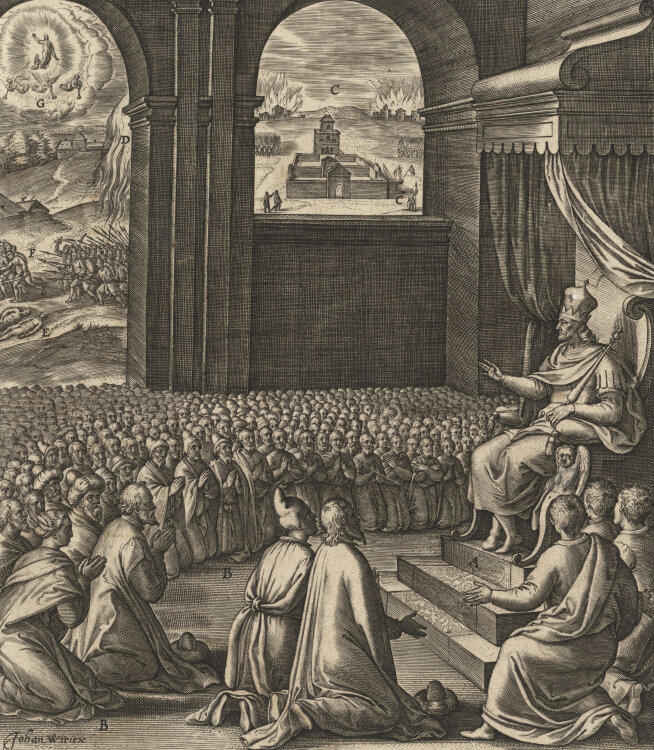 Johan Wierix - Der falsche Messias - 1593 - Kupferstich