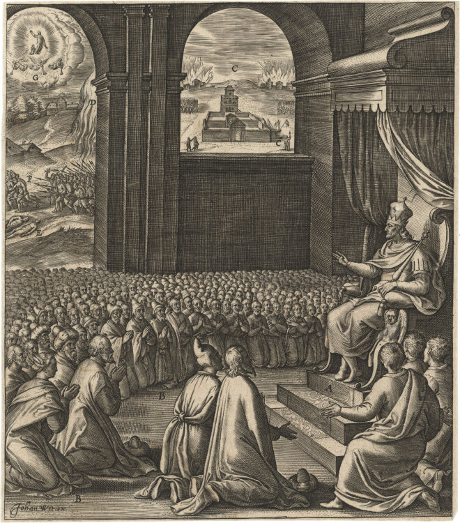 Johan Wierix - Der falsche Messias - 1593 - Kupferstich