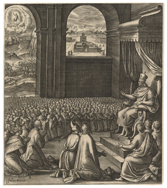 Johan Wierix - Der falsche Messias - 1593 - Kupferstich