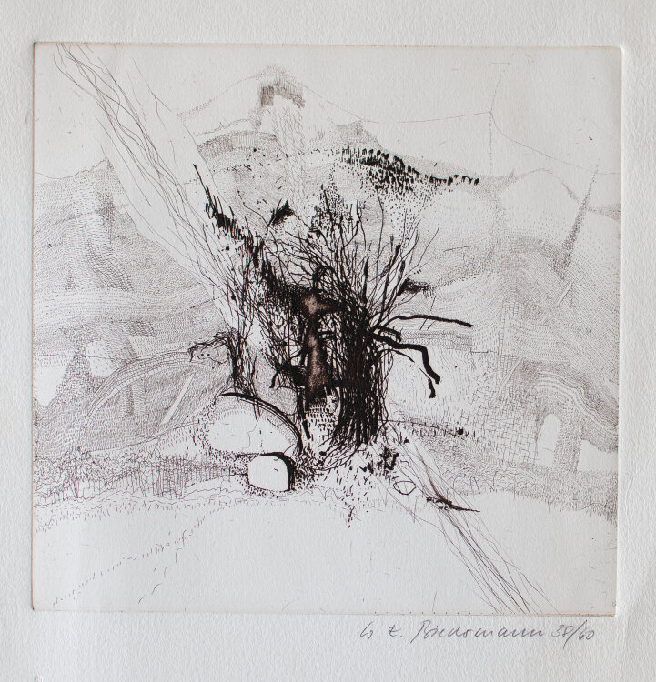 Wolfgang E. Biedermann - Abstrakte Landschaft - 1970er...