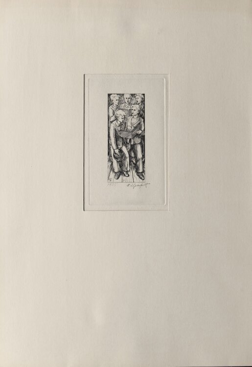 Heinrich Ilgenfritz - Knabenchor - 1935 - Kupferstich