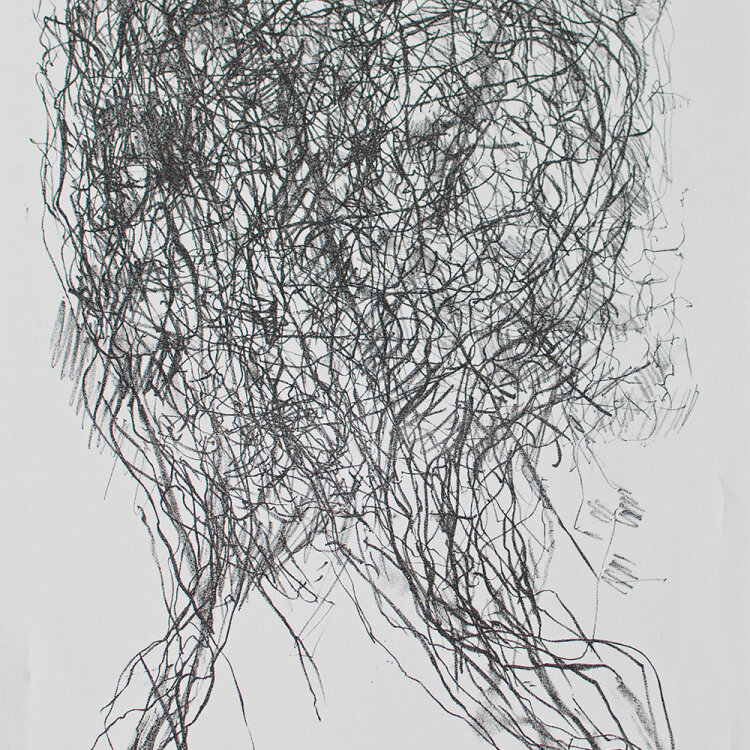 Robert Rehfeldt - Kopf - 1982 - Lithographie