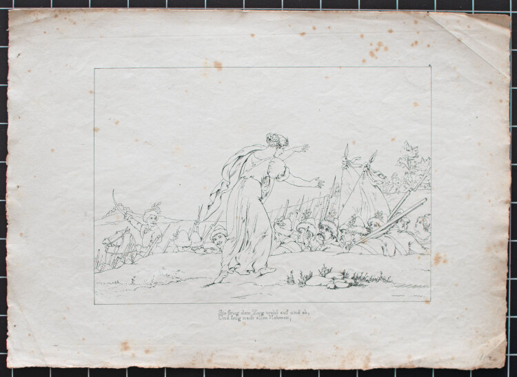 Johann Christian Ruhl - Lenore (Gottfried August Bürger) - 1827 - Umrissradierung