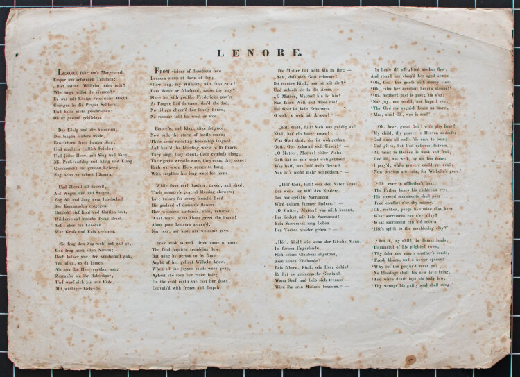 Johann Christian Ruhl - Lenore (Gottfried August Bürger) - 1827 - Umrissradierung