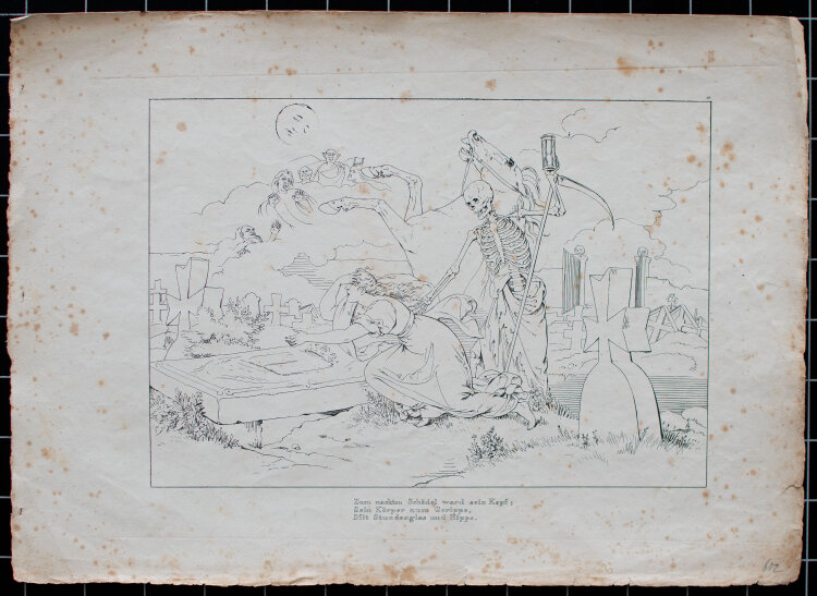 Johann Christian Ruhl - Lenore (Gottfried August Bürger) - 1827 - Umrissradierung