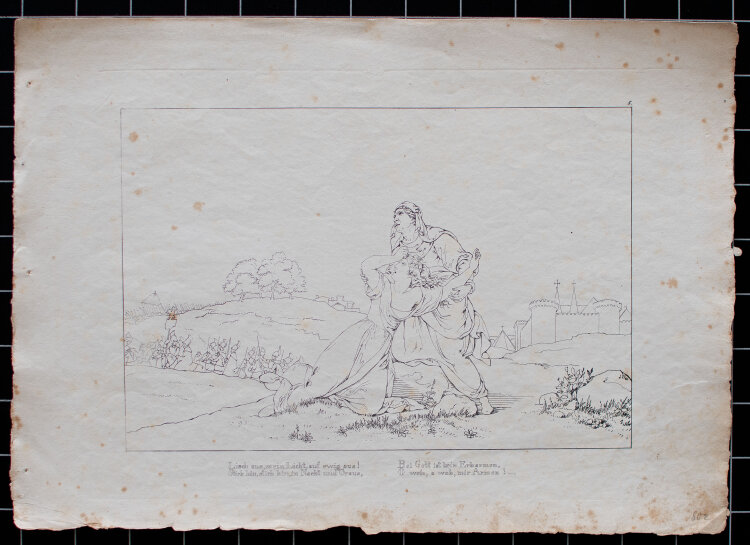 Johann Christian Ruhl - Lenore (Gottfried August Bürger) - 1827 - Umrissradierung