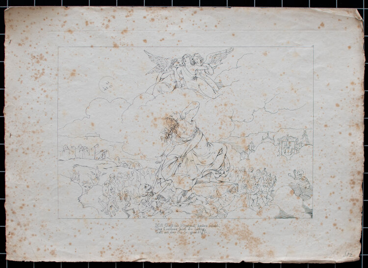 Johann Christian Ruhl - Lenore (Gottfried August Bürger) - 1827 - Umrissradierung