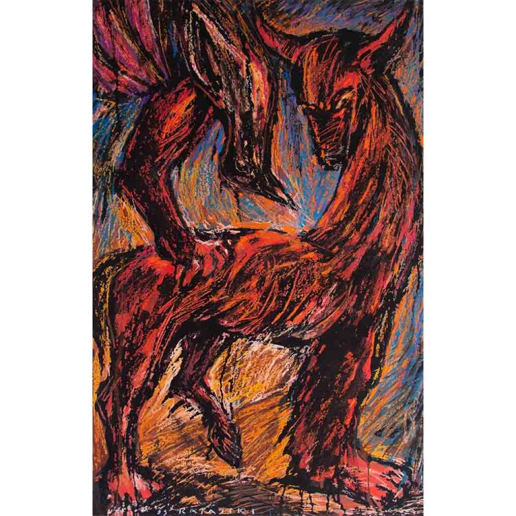 Sławomir Ratajski - Fabelwesen - 1989 - Pastellzeichnung