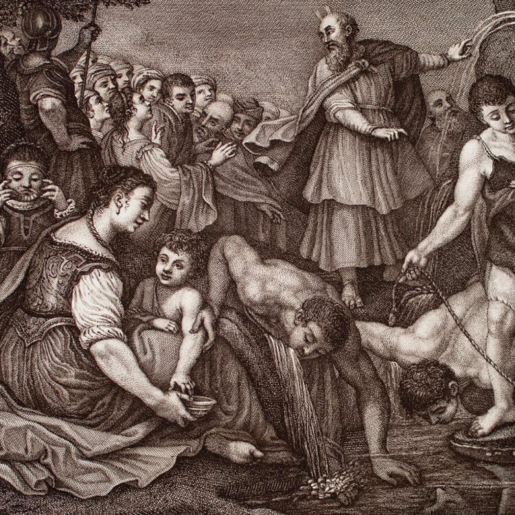 Carlo Lasinio nach Giuseppe Pera - Mosè che...