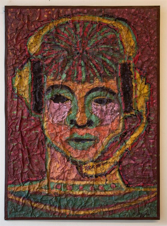Margarete Godon - Gesicht - 1988 - Mischtechnik