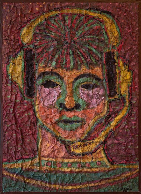 Margarete Godon - Gesicht - 1988 - Mischtechnik