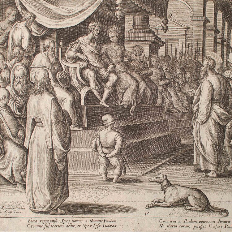 Philipp Galle - Paulus vor König Agrippa und seiner...