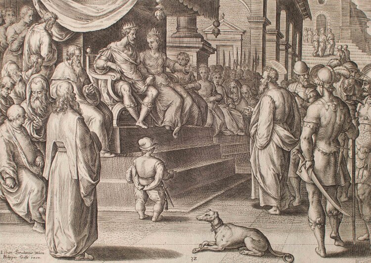 Philipp Galle - Paulus vor König Agrippa und seiner...