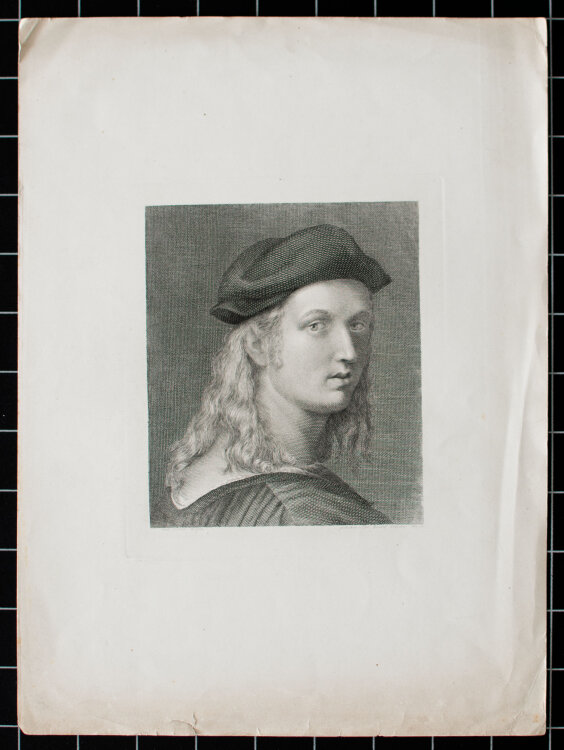 Carl Loedel - Bildnis Raffael Sanzios - 1846 - Kupferstich