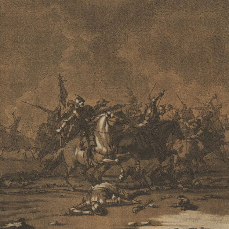 Christian und Georg Philipp Rugendas - Schlachtenszene - 1695 - Mezzotinto