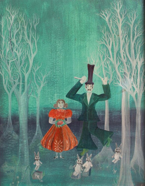 Regine Röder-Ensikat - Illustration zu Alice im Wunderland - 1976 - Tempera