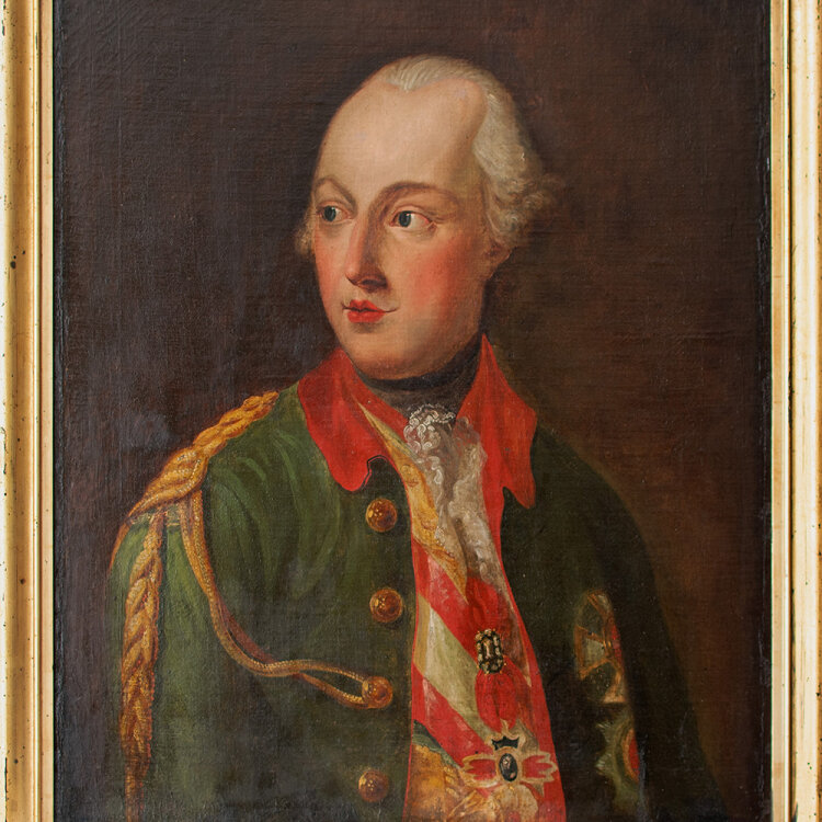 Umkreis Pompeo Batoni - Brustbild Kaiser Joseph II - um 1770 - Öl