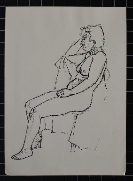 Heinrich Ilgenfritz - Sitzender weiblicher Akt - 1930er...