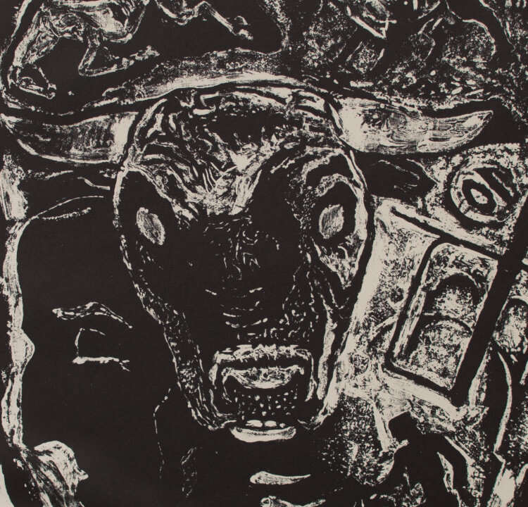 Willi Geiger - Stierkampf - 1957 - Lithografie