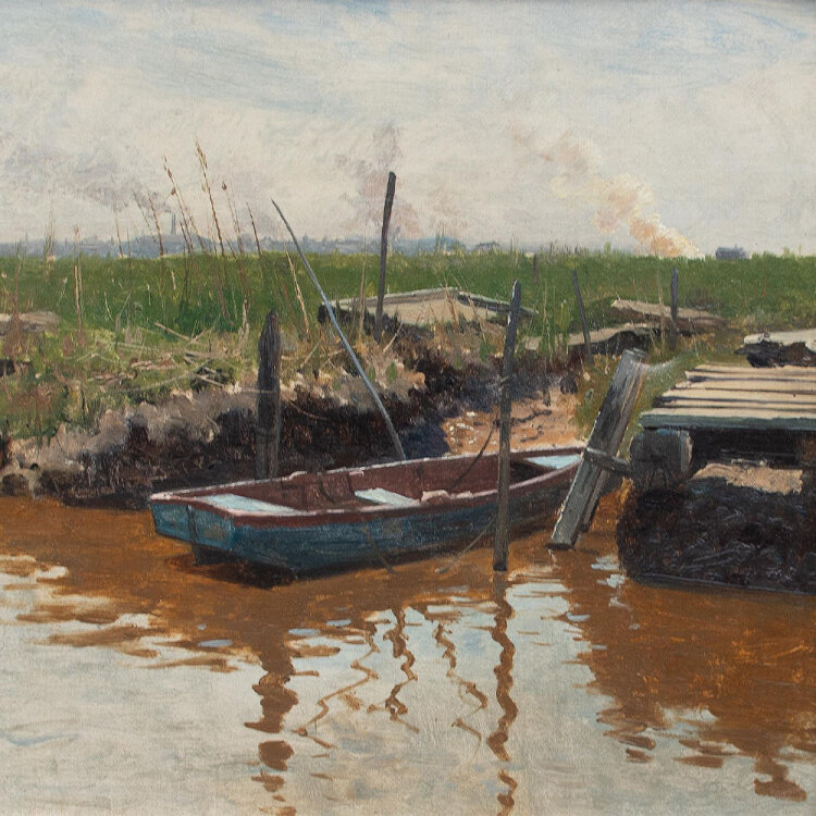 Hermann Hartwich - Meadowlands, New Jersey - undatiert - Ölmalerei
