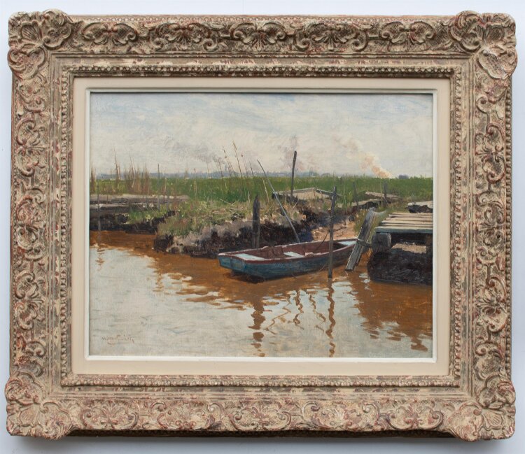 Hermann Hartwich - Meadowlands, New Jersey - undatiert - Ölmalerei