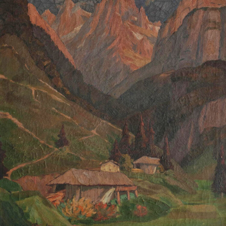Eva Maria Marcus - Val di Sole mit Brenta Gipfel -...