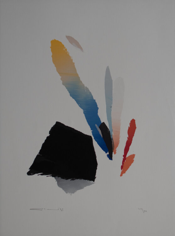 Giuseppe Santomaso - ohne Titel - 1989 - Farblithografie