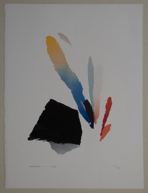 Giuseppe Santomaso - ohne Titel - 1989 - Farblithografie