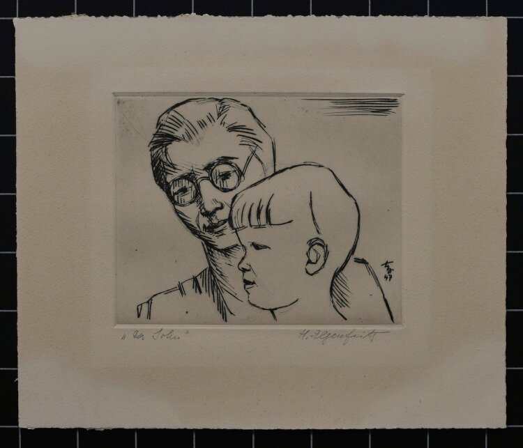Heinrich Ilgenfritz - Der Sohn - 1947 - Stahlstich