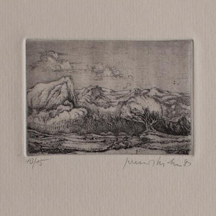 Gerenot Richter - Kleine Landschaft - 1981 - Radierung