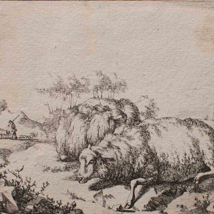 Marcus de Bye - Pastorale Szene - 1790 - Kupferstich