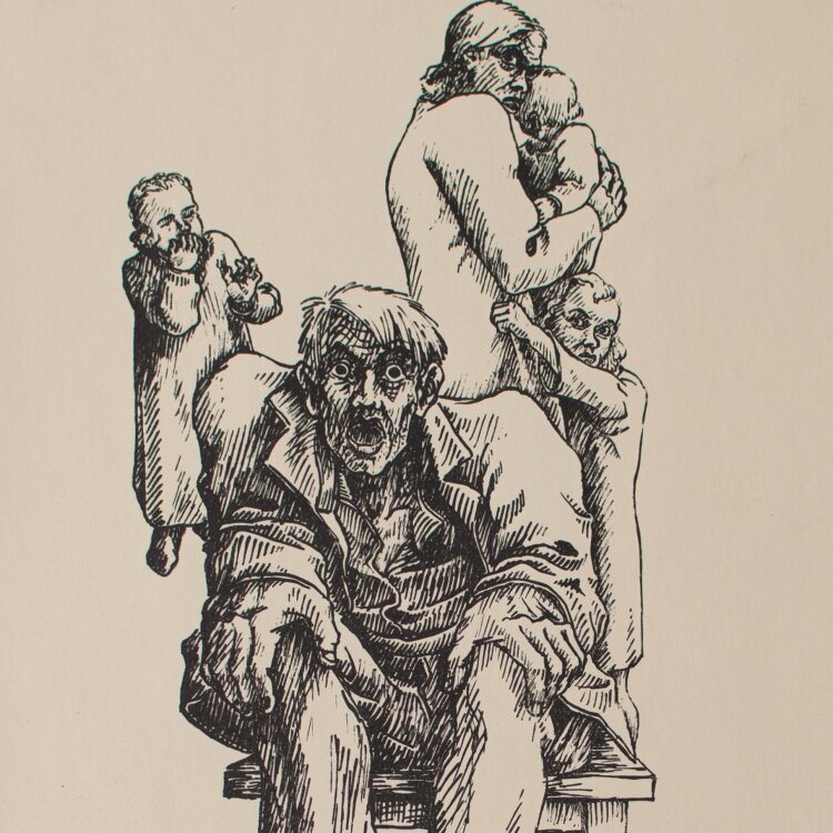 Heinrich Ilgenfritz - Daheim - Um 1928 - Lithografie