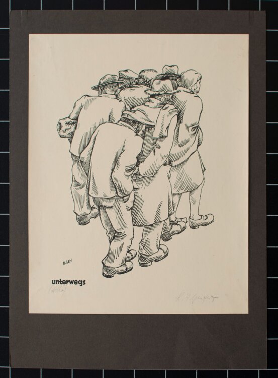 Heinrich Ilgenfritz - unterwegs - Um 1928 - Lithografie