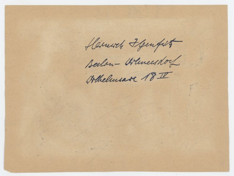 Heinrich Ilgenfritz - Hausbau - 1947 - Aquarell über Bleistift und Tinte
