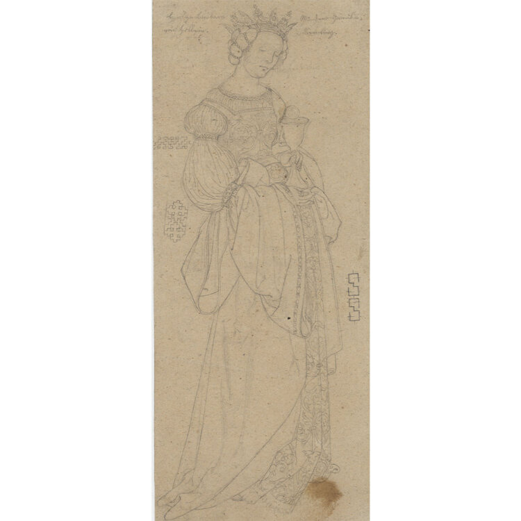 Karl Müller - Heilige Barbara - um 1850 -...