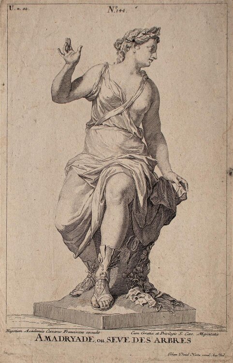 Johann Daniel Herz (der Ältere) - Amadryade - Kupferstich - o.J.