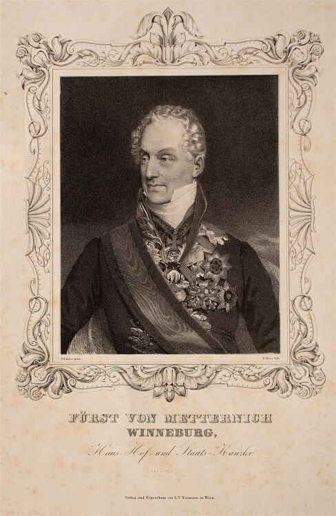 Unbekannt. - Metternich (nach J. Ender) - Lithographie - o.J.