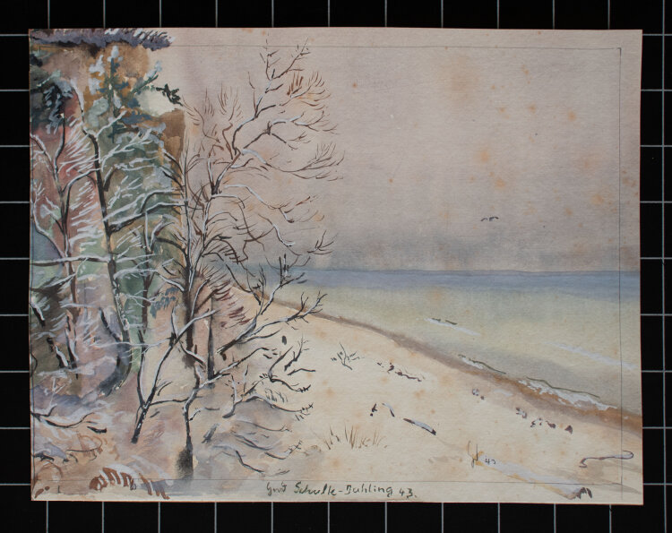 Gerhard Schulte-Dahling - Winterlicher Ostseestrand -...