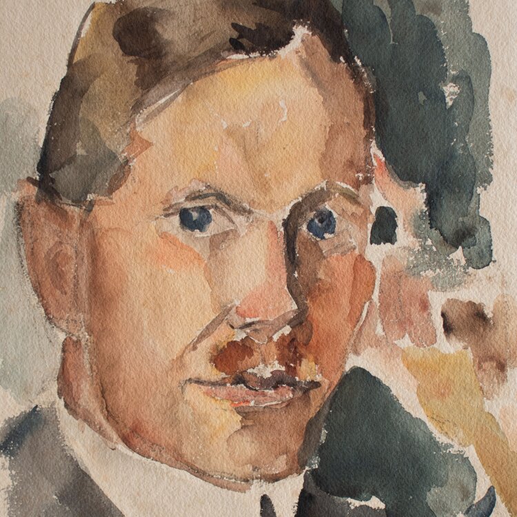 Gerhard Schulte-Dahling - Porträt Dr. Ungerer - undatiert - Aquarell