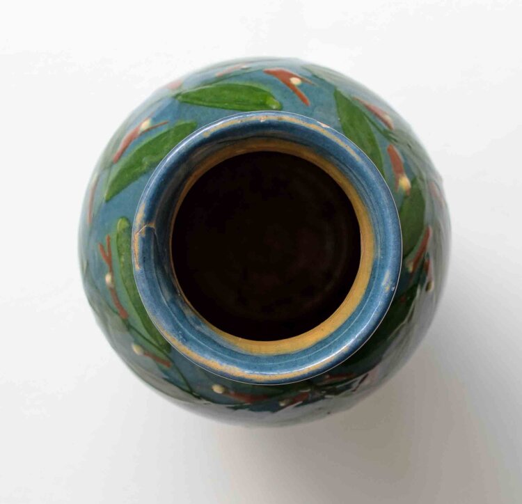 Steingutfabriken Velten-Vordamm - Vase - undatiert - Keramik, handbemalt