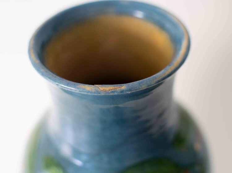 Steingutfabriken Velten-Vordamm - Vase - undatiert - Keramik, handbemalt