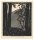 Hermann Wilhelm - Geiger im Wald - 1919 - Holzschnitt mit Kohlestift