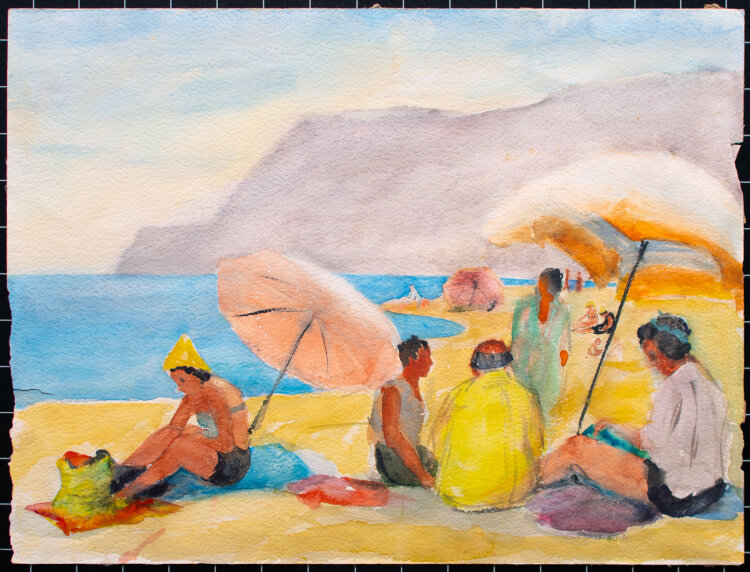 Elfriede Michel - Auf Ischia - 1957 - Aquarell