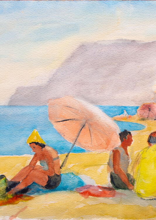 Elfriede Michel - Auf Ischia - 1957 - Aquarell