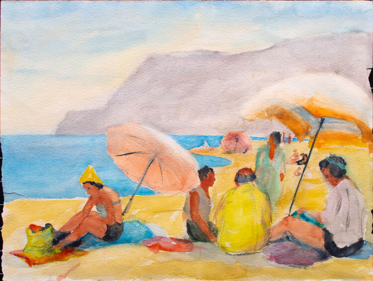 Elfriede Michel - Auf Ischia - 1957 - Aquarell