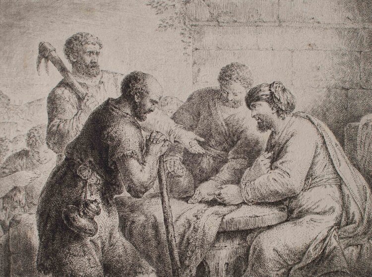 Christian Bernhard Rode - Der Hausvater des Weinberges - 1775 - Radierung