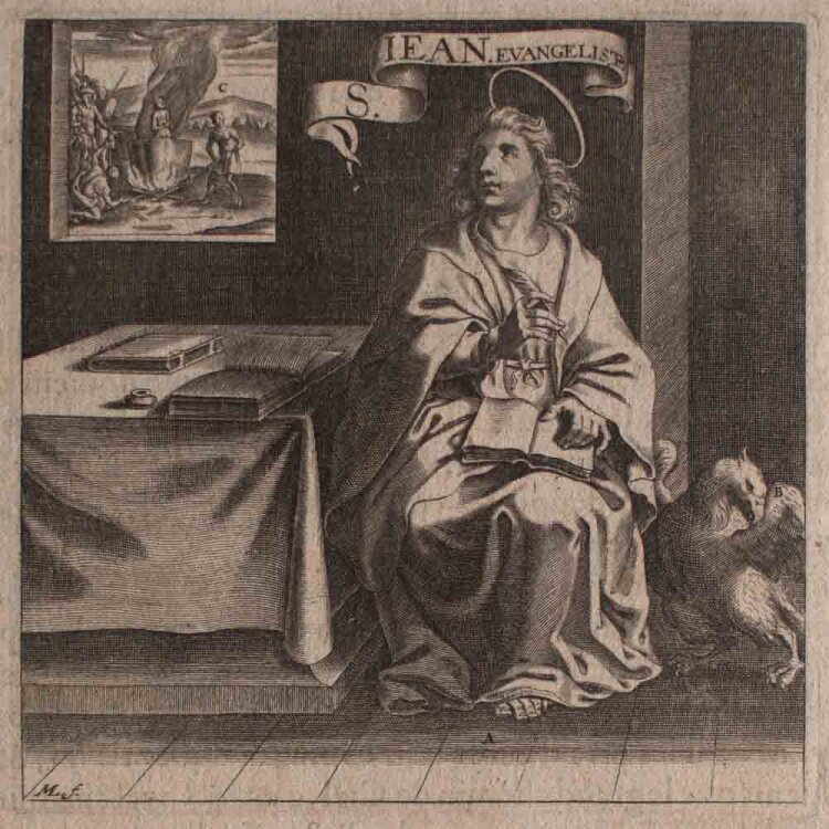 Léonard Gaultier - Evangelist Johannes - undatiert - Kupferstich